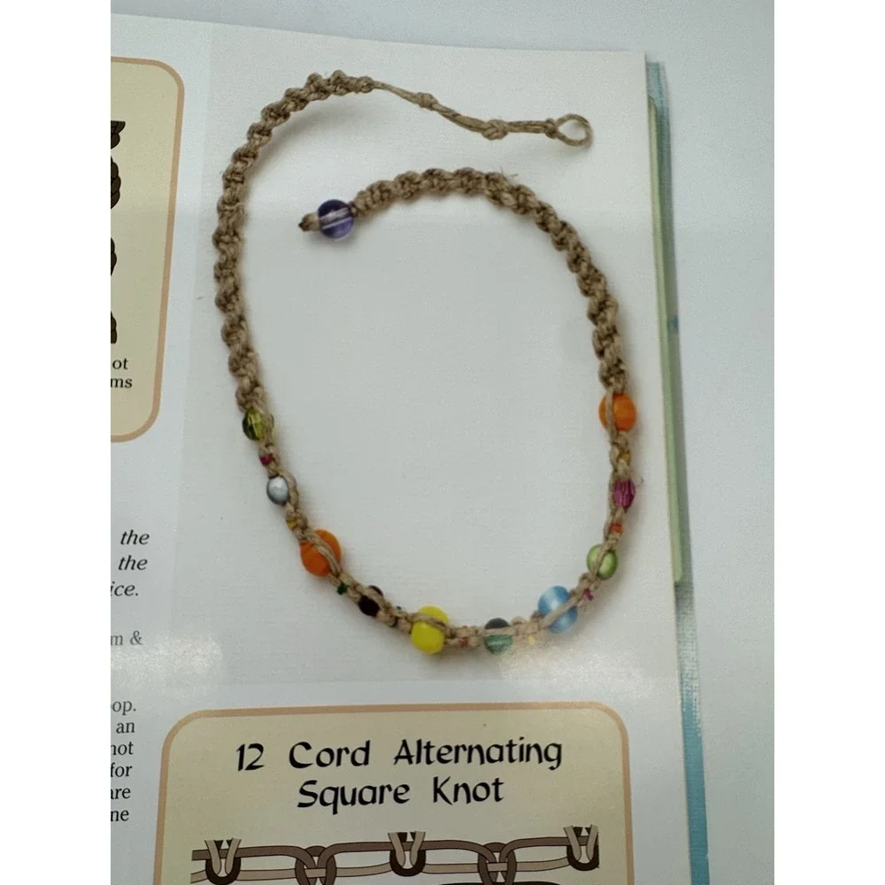 Hemp‎ Jewelry Making Book Macrame Beading Patterns DIY Craft Guide
